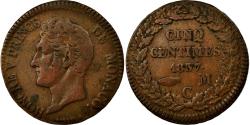 World Coins - Coin, Monaco, Honore V, 5 Centimes, Cinq, 1837, Monaco, , Cast Brass