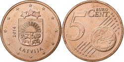 World Coins - Latvia, 5 Euro Cent, 2014, Stuttgart, , Copper Plated Steel, KM:152