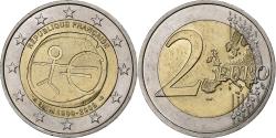 World Coins - France, 2 Euro, 10 Years of EMU, 2009, Paris, Bi-Metallic,