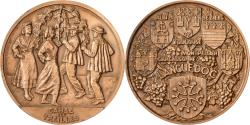 World Coins - France, Medal, Danse des Treilles, Languedoc, MDP, Bronze, Crouzat,