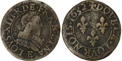 World Coins - France, Louis XIII, Double Tournois, 1632, Tours, Copper, , CGKL:440