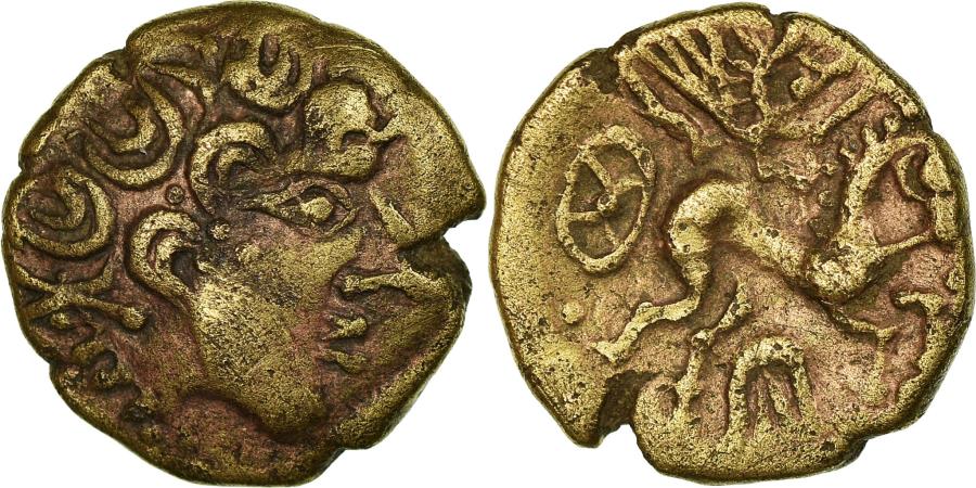 Ancient Coins - Coin, Carnutes, 1/4 Stater, EF(40-45), Gold, Delestrée:2534
