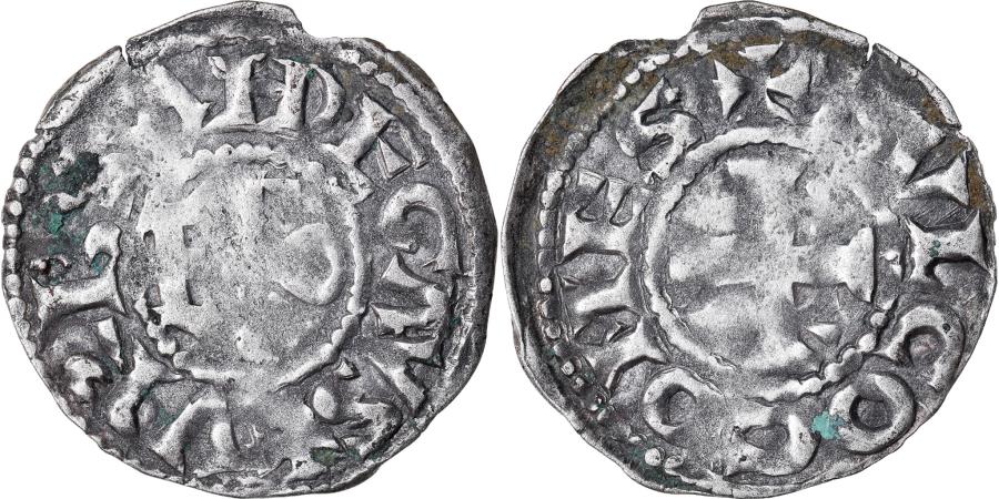 Denier Anjou Angers Vintage - Monnaie Ancienne FVLCO COMES / VRBS ANDEGAVS - Epoque Royale Louis XIII à Louis XVI
