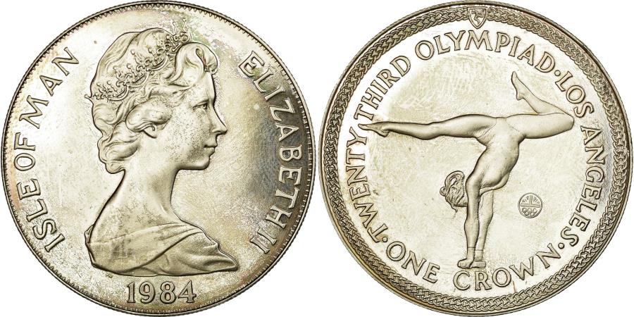 World Coins - Coin, Isle of Man, Crown, 1984, Pobjoy Mint, , Copper-nickel, KM:119