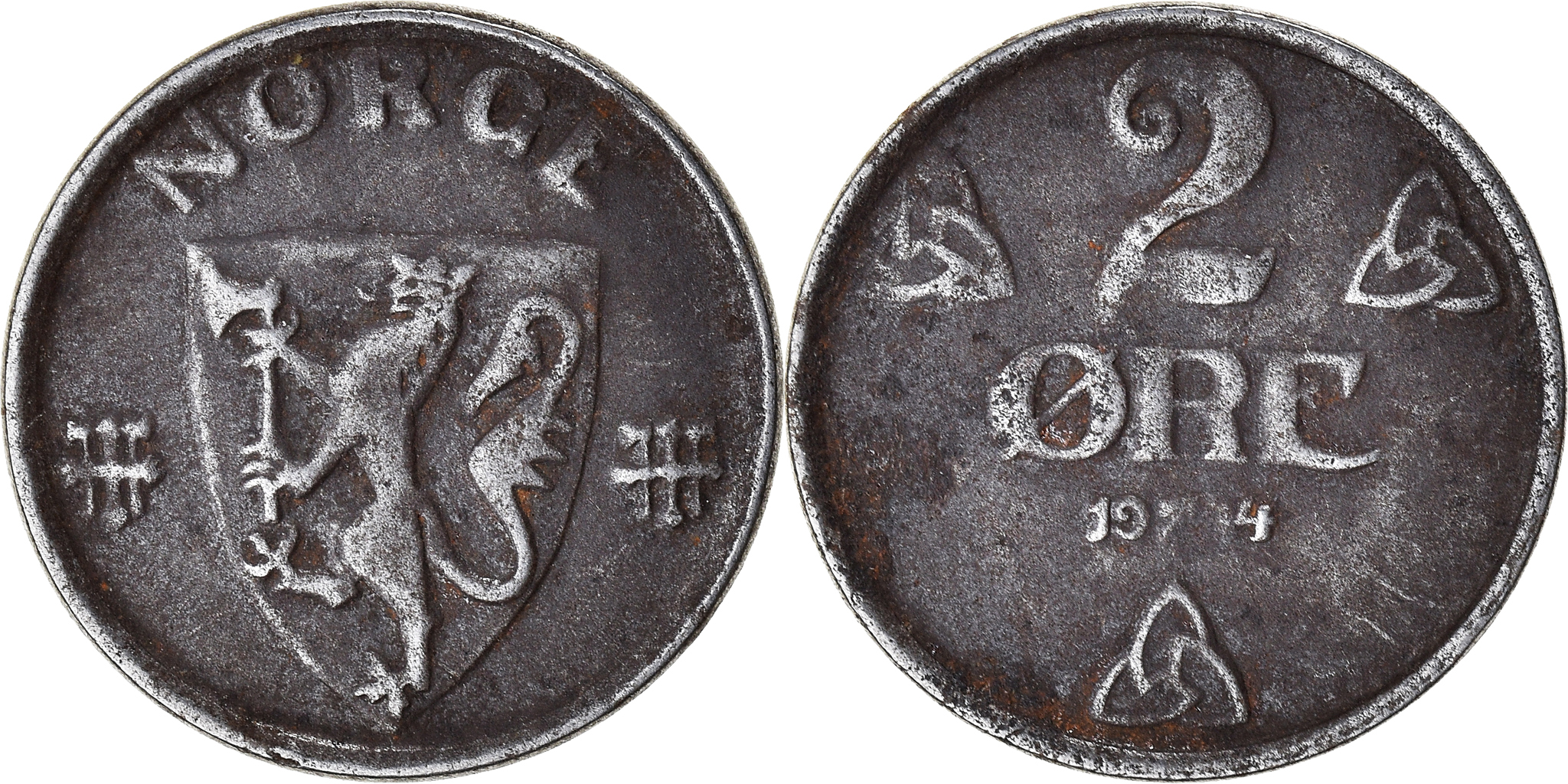 Coin, Norway, 2 Öre, 1944 | European Coins