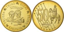World Coins - Lithuania, 50 Cents, Fantaisist trial, 2003, Bronze-Aluminium,