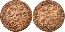 World Coins - France, Medal, Duché d'Aquitaine, Edward III, 1977, Copper,