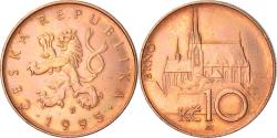 World Coins - Coin, Czech Republic, 10 Korun, 1995, , Copper Plated Steel, KM:4