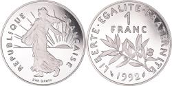 World Coins - Coin, France, Semeuse, Franc, 1992, Paris, BE, , Nickel, KM:925.2