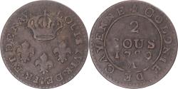 World Coins - Coin, FRENCH GUIANA, Louis XVI, 2 Sous, 1789, Paris, , Billon, KM:1