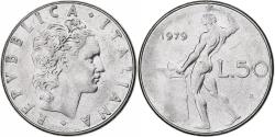 World Coins - Italy, 50 Lire, 1979, Rome, , Stainless Steel, KM:95.1