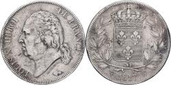World Coins - Coin, France, Louis XVIII, 5 Francs, 1817, Lille, , Silver, KM:711.13