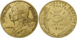 World Coins - France, 5 Centimes, Marianne, 1983, Pessac, Aluminum-Bronze,