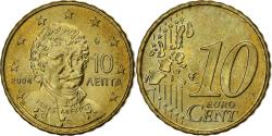 World Coins - Greece, 10 Centimes, 2004, Athens, Nordic gold,