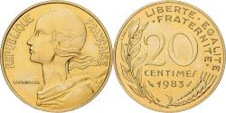 World Coins - Coin, France, Marianne, 20 Centimes, 1983, Paris, série FDC,