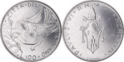World Coins - Coin, VATICAN CITY, Paul VI, 100 Lire, 1974, Roma, , Stainless Steel