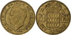 World Coins - Monaco, Rainier III, 20 Francs, 1950, Paris, Cupro-Aluminium,