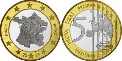 World Coins - France, Medal, Europe, 5 Euro Essai, 2013, Bi-Metallic,