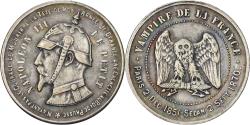 World Coins - France, Satirical token, Napoléon III, Sedan, 1870-1871, Steel,