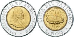 World Coins - Coin, Vatican, 500 Lire, 1989