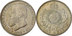 World Coins - Brazil, Pedro II, 200 Reis, 1868, Rio de Janeiro, Silver, , KM:471