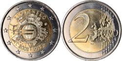 World Coins - Slovenia, 2 Euro, 10 ans de l'Euro, 2012, , Bi-Metallic