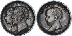 World Coins - France, Medal, Napoléon III, Naissance de Louis Napoléon, 1856, Caqué