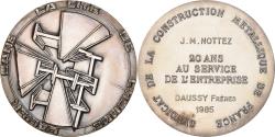 World Coins - France, Medal, Syndicat de la Construction Métallique de France, Business &