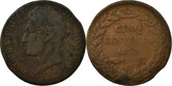 World Coins - Coin, Monaco, Honore V, 5 Centimes, Cinq, 1837, Monaco, , Copper