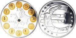 World Coins - France, Medal, 10 ans de l'Euro, Politics, , Copper Plated Silver