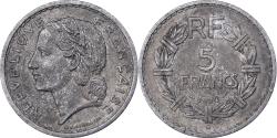 World Coins - France, 5 Francs, Lavrillier, 1950, Beaumont - Le Roger, Aluminum,