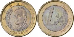 World Coins - Spain, 1 Euro, 2001, Madrid, Bi-Metallic,