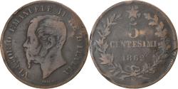 World Coins - Coin, Italy, Vittorio Emanuele II, 5 Centesimi, 1862, Naples, , Copper