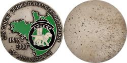 World Coins - France, Medal, Les Chiens Guides d'Aveugles de l'Ouest, 25 Ans, 2000, Silvered