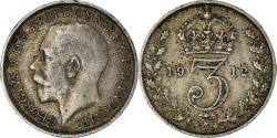 World Coins - Coin, Great Britain, George V, 3 Pence, 1912, , Silver, KM:813