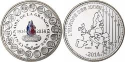 World Coins - France, Medal, L'Europe des XXVIII, Centenaire de la Grande Guerre, 2014
