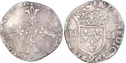 World Coins - Coin, France, Henri IV, 1/4 Ecu, Rennes, , Silver, Duplessy:1224