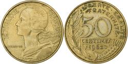 World Coins - France, 50 Centimes, Marianne, 1962, Paris, Aluminum-Bronze,