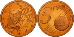 World Coins - Coin, France, 5 Euro Cent, 2002, , Copper Plated Steel, KM:1284