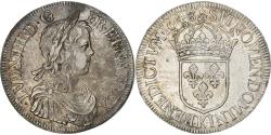 World Coins - France, Louis XIV, Écu à la mèche longue, 1648, Bordeaux, Silver,