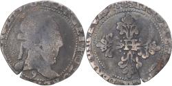 World Coins - Coin, France, Henri III, 1/2 Franc au col plat, 1578, Rennes, , Silver