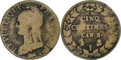 World Coins - France, 5 Centimes, Dupré, An 8/6, Limoges, Copper, , Gadoury:126a