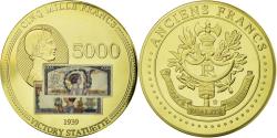 World Coins - France, Medal, Les Anciens Francs, billet de 5000 Francs Victoire,