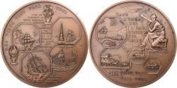 World Coins - France, Medal, Voeux, Nouvelle Année, 1967, Bronze, Esparon,
