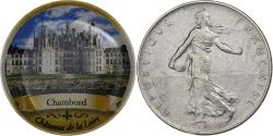 World Coins - France, Token, Châteaux de la Loire, Chambord, Nickel,