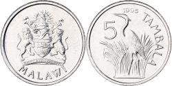 World Coins - Malawi, 5 Tambala, 1995, Nickel plated steel, , KM:26