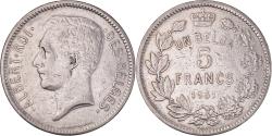 World Coins - Coin, Belgium, Albert I, 5 Francs, 5 Frank, 1931, Position A, , Nickel
