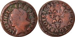 World Coins - Coin, France, Louis XIII, Double tournois de Warin, tête à gauche, Double