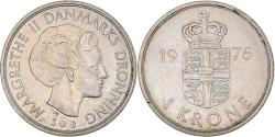 World Coins - Coin, Denmark, Margrethe II, Krone, 1976, Copenhagen, , Copper-nickel