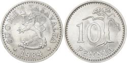 World Coins - Finland, 10 Pennia, 1984, Aluminum, , KM:46a